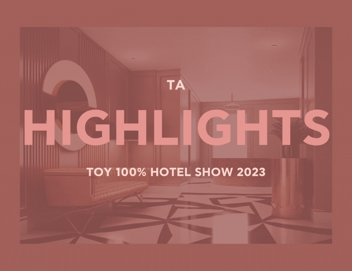 What are the new special areas of the hotel experience that the 100% Hotel Show presents